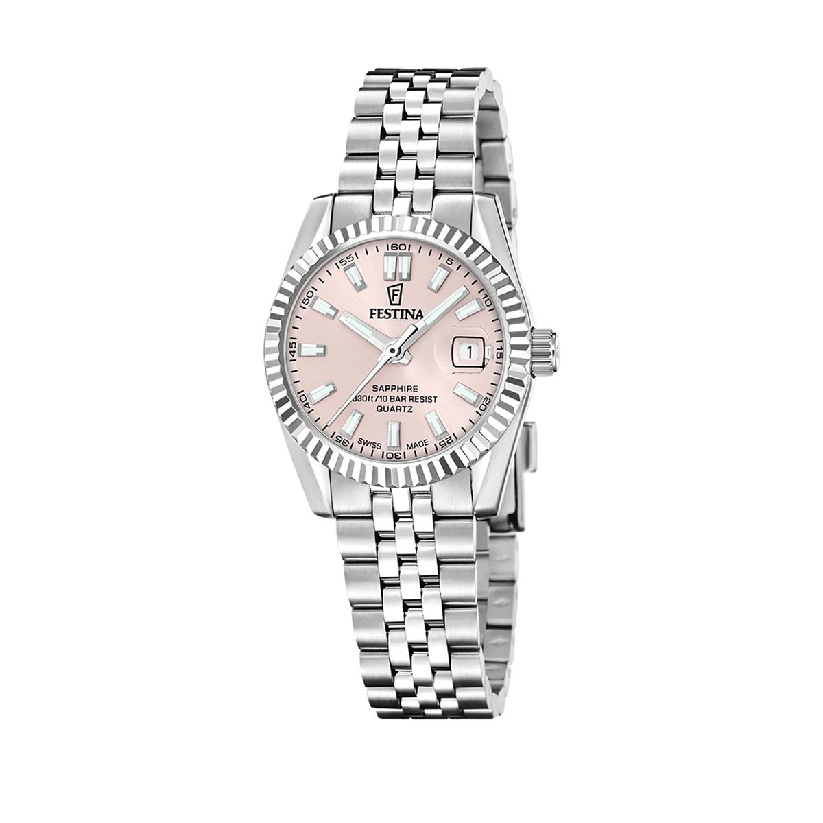 FESTINA SWISS - Reloj F20087/2 Festina Swiss Rosa Mujer Acero Clasico