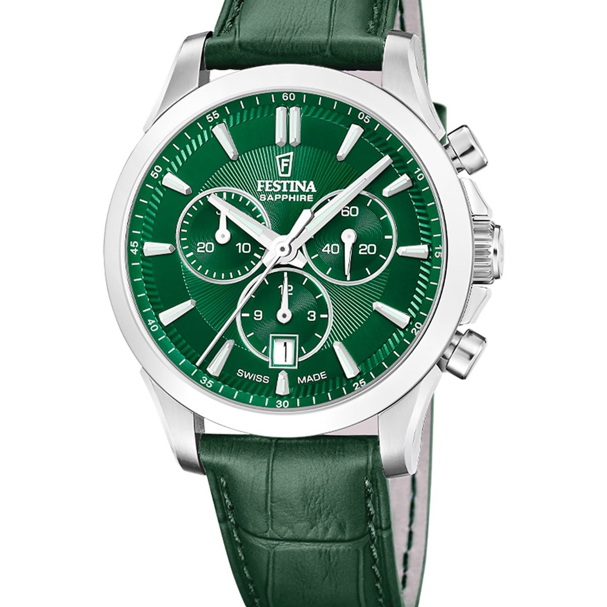 FESTINA SWISS - Reloj F20094/4 Festina Swiss Verde Hombre Chrono