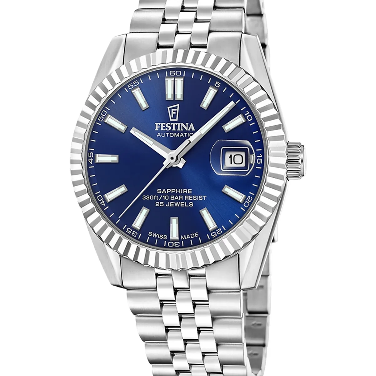 FESTINA SWISS - Reloj F20090/2 Festina Swiss Azul Hombre Automatico