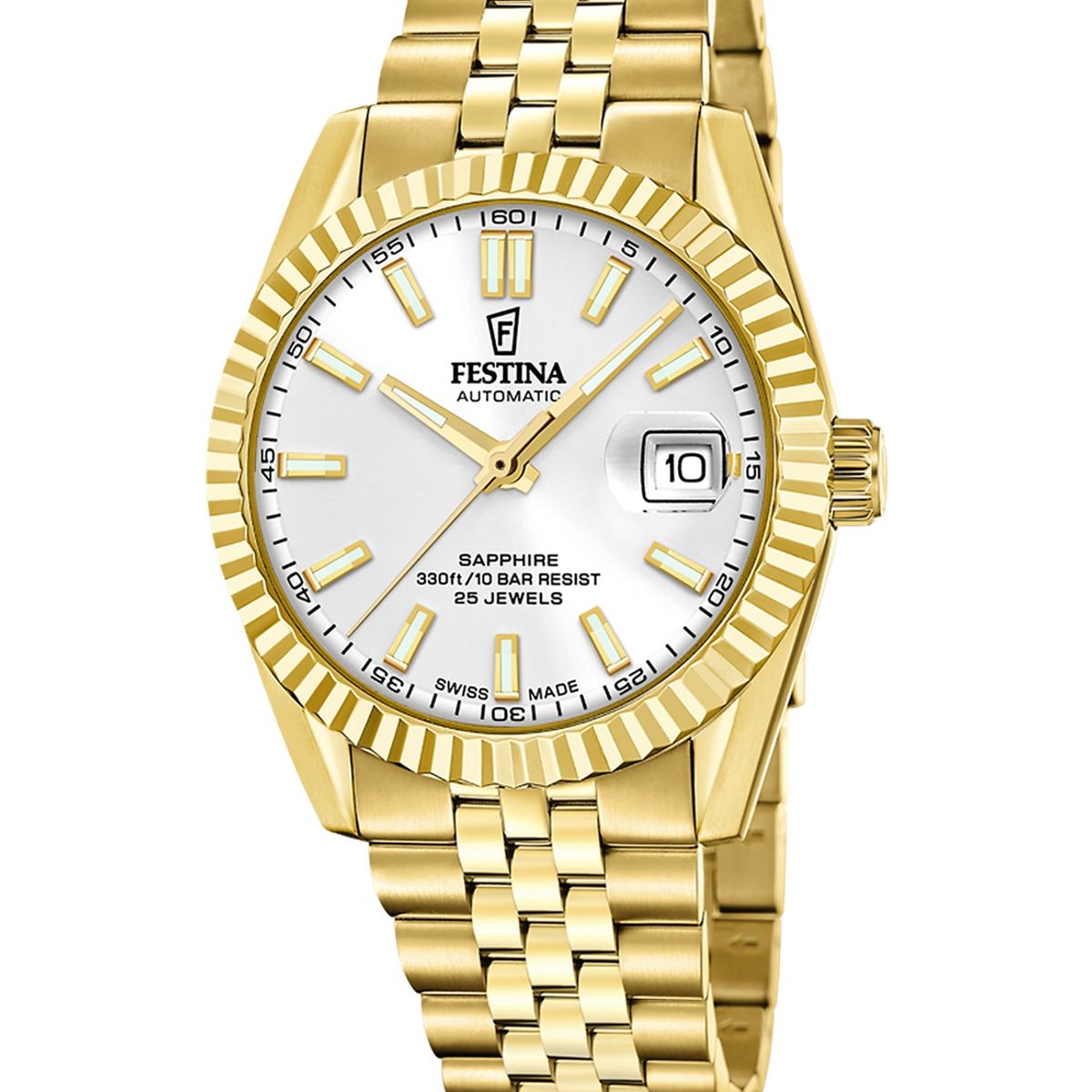 FESTINA SWISS - Reloj F20092/1 Festina Swiss Blanco Hombre Automático