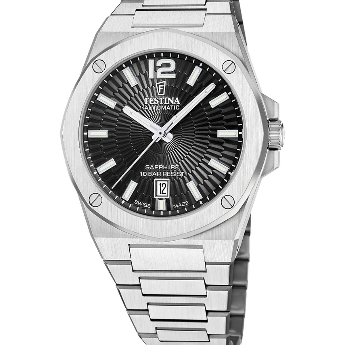 FESTINA SWISS - Reloj F22004/4 Festina Swiss Negro Hombre Automático