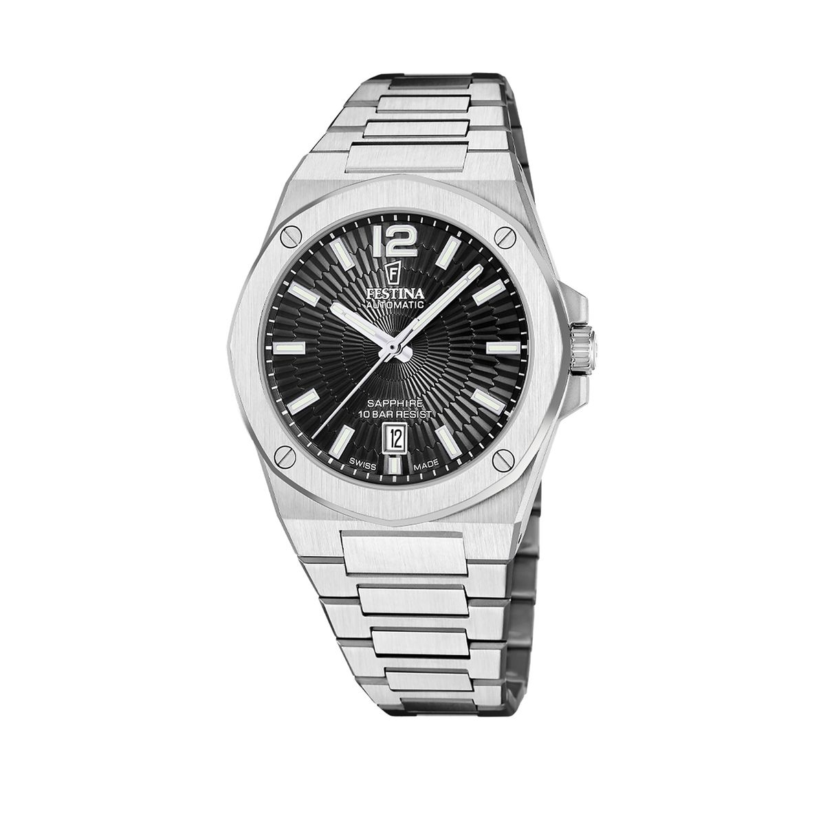 FESTINA SWISS - Reloj F22004/4 Festina Swiss Negro Hombre Automático