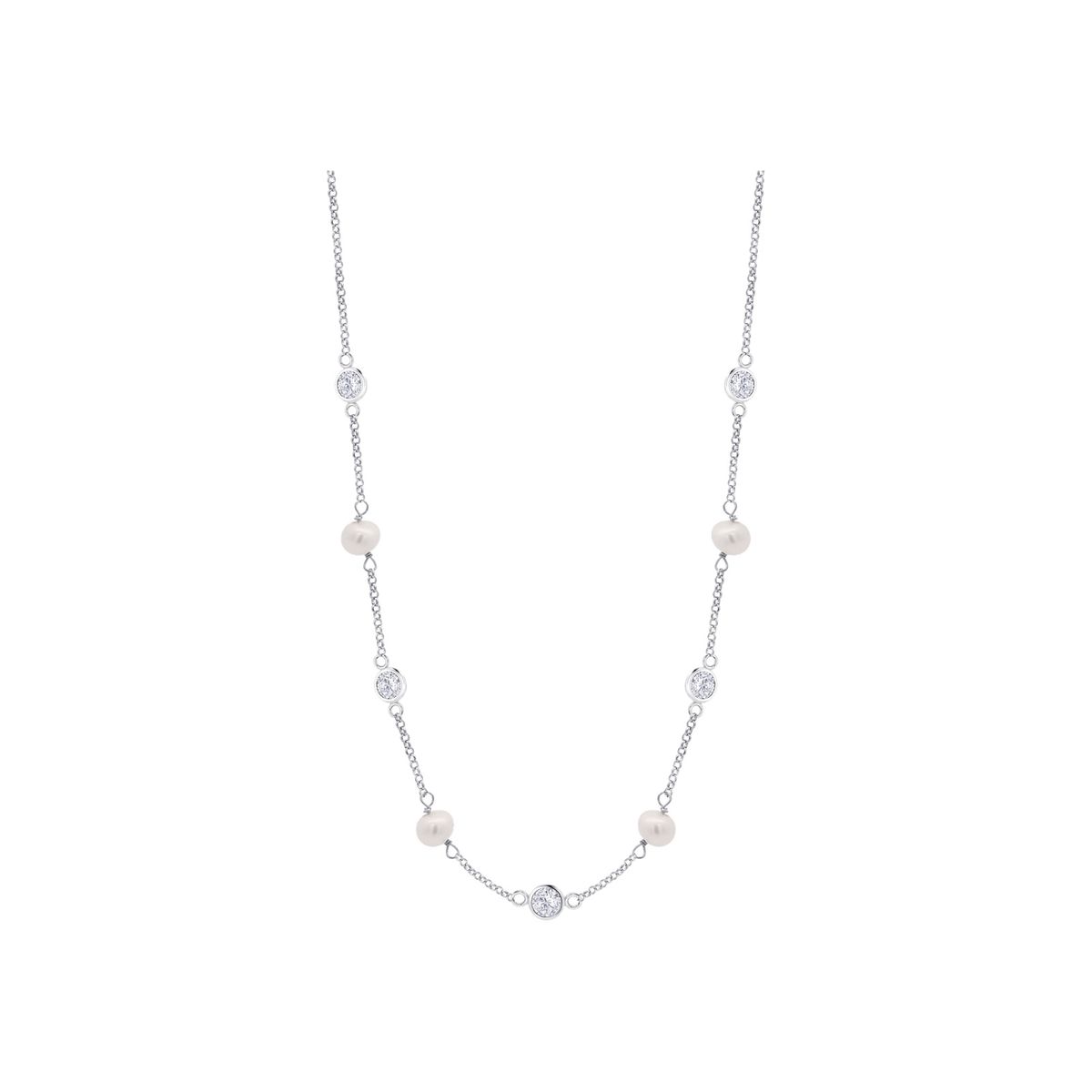 LOTUS SILVER - Collar LP3923-1/1 Lotus Silver Plateado Mujer Pearls