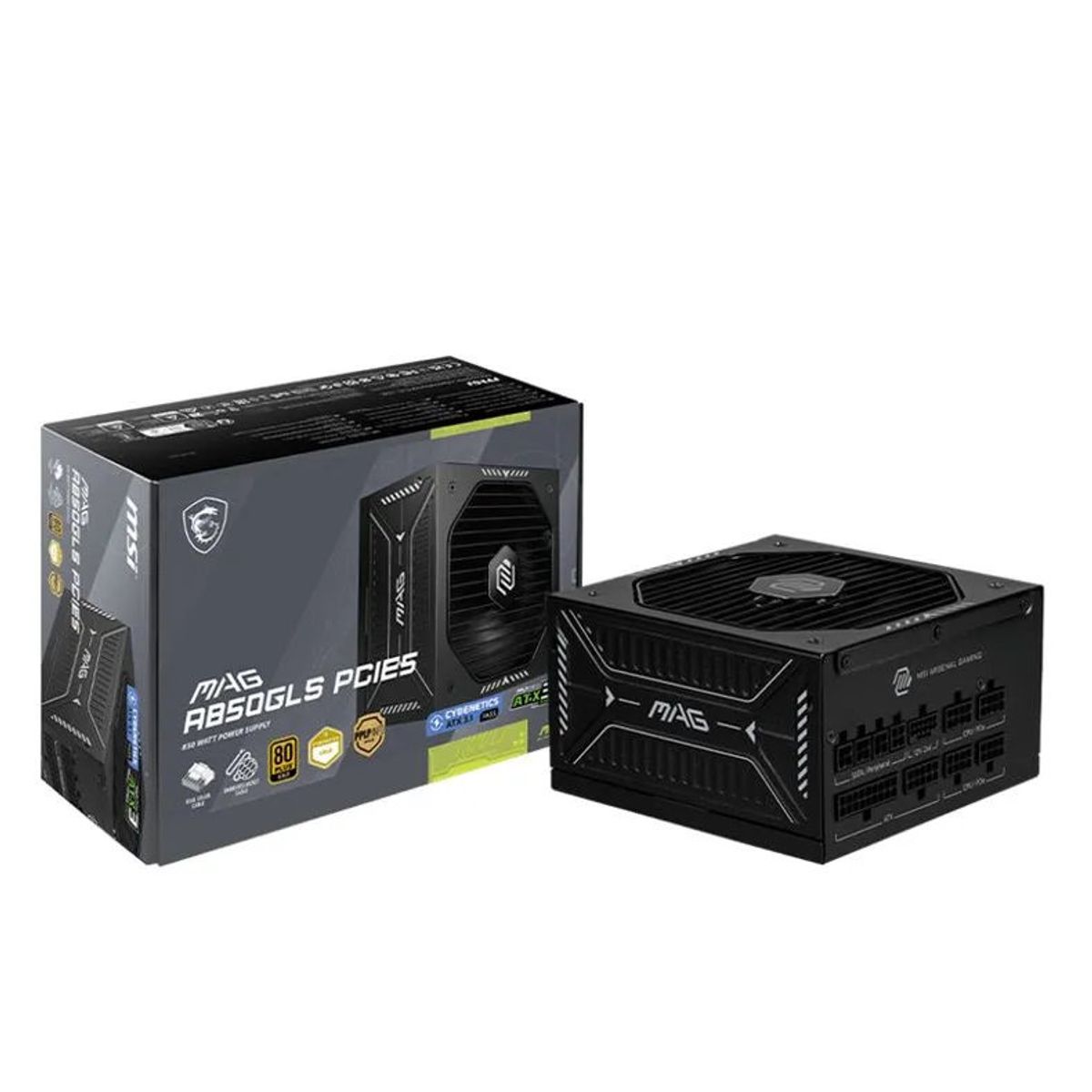 MSI - Fuente de Poder - MSI MAG A850GLS PCIE5 - 80Gold - Modular