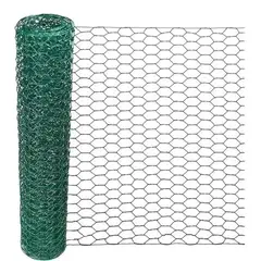 GENERICO - Malla Hexagonal Gallinero Revestida PVC 34 1,0x50Mt
