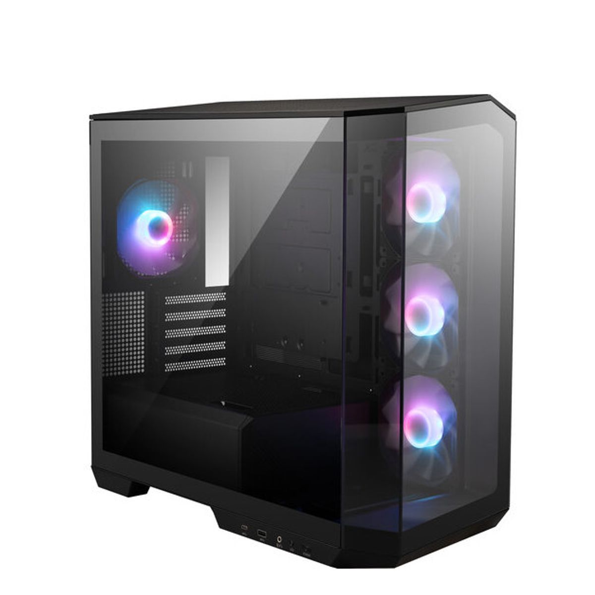 MSI - Gabinete - MSI MAG PANO M100R PZ - SFuente - m-ATX - Negro