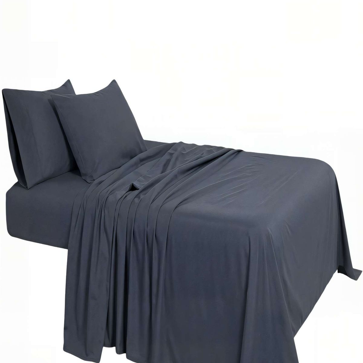GENERICO - SET DE  SABANA 200 HILOS KING COLOR GRIS