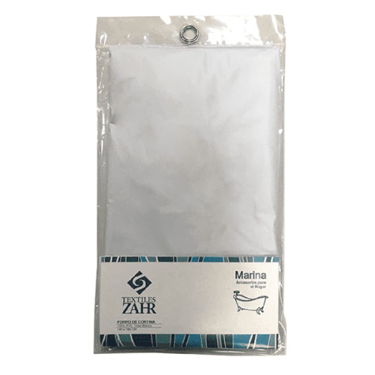 ZAHR - Forro Cortina Baño Blanco