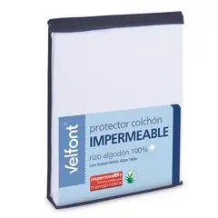 ZAHR - CUBRE COLCHÓN RIZO IMPERMEABLE 1 PLAZA