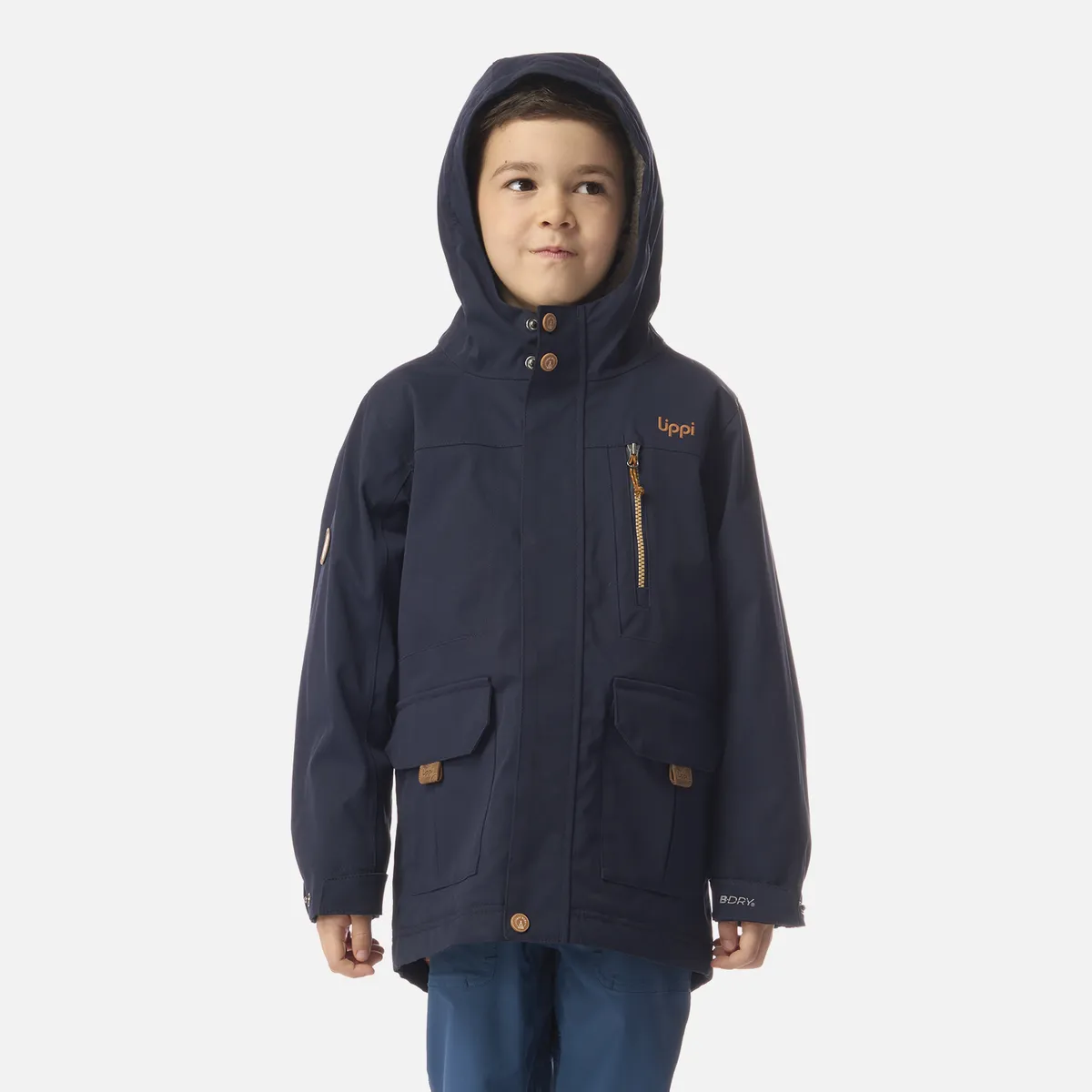LIPPI - Chaqueta Niño Roble B-Dry Hoody Jacket Azul Marino Lippi
