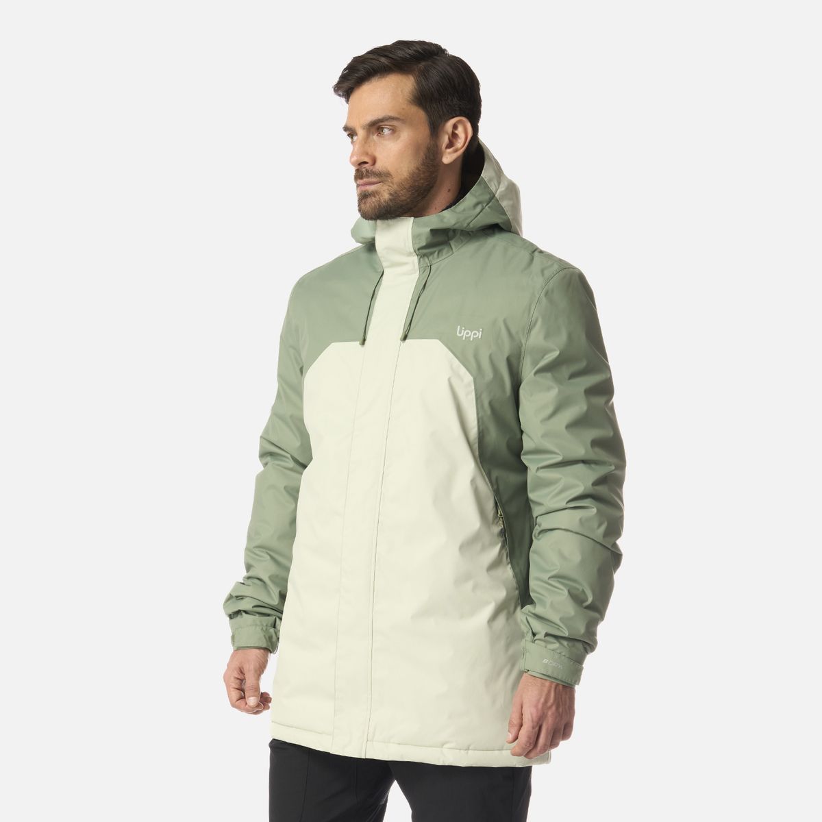 LIPPI - Chaqueta Hombre Gunther B-Dry Hoody Jacket Jade Oscuro Lippi
