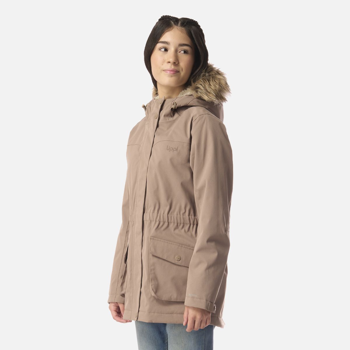 LIPPI - Chaqueta Teen Girl Roble B-Dry Hoody Jacket Canela Lippi