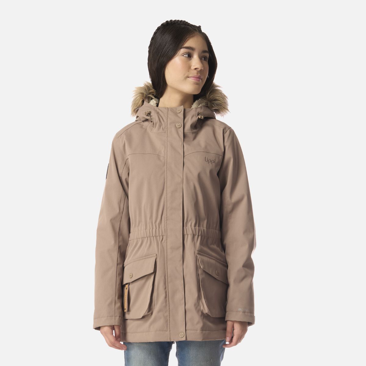 LIPPI - Chaqueta Teen Girl Roble B-Dry Hoody Jacket Canela Lippi