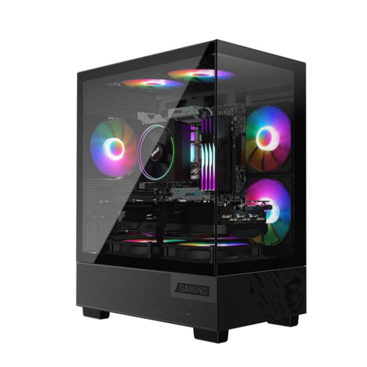 MSI - Gabinete - MSI PAG PANO M110A - SFuente - m-ATX - Negro