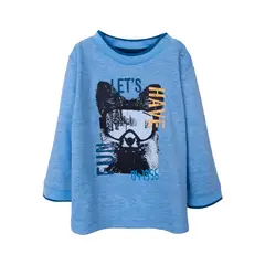 PILLIN - Polera Gris Niño PVD631-26MLG