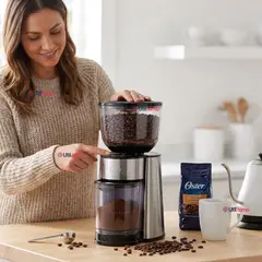 OSTER - Oster® Molinillo de Café, Accesorio, Con 18 Ajustes De Grosor, Incluye Accesorios, BVSTBMH23