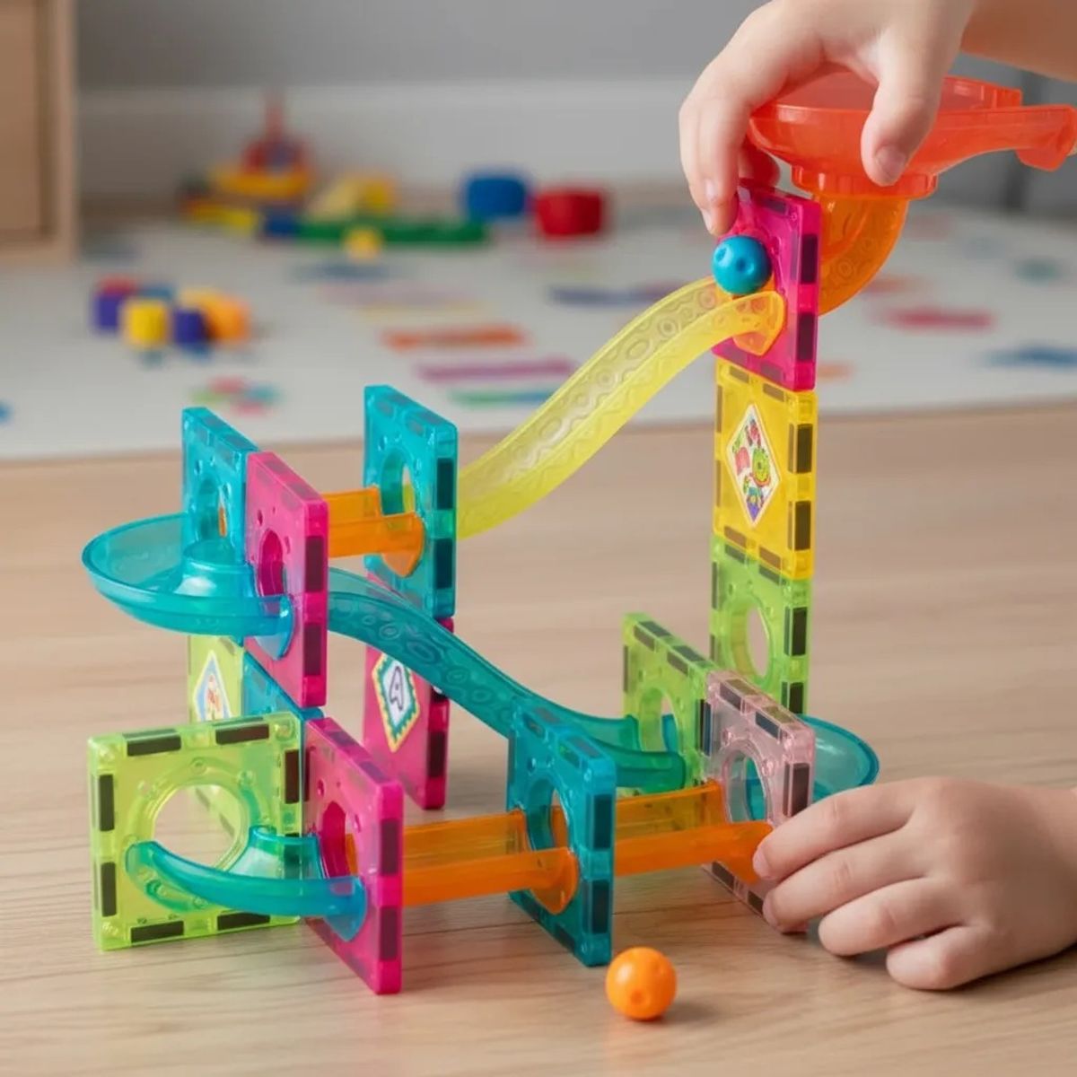 GENERICO - Bloques Magnéticos. Set De Imanes De 47 Pcs Multicolor