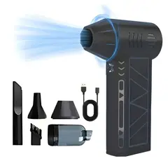 NOVYSTOR - Aspirador Soplador de Aire inalámbrico De 130000 Rpm Negro