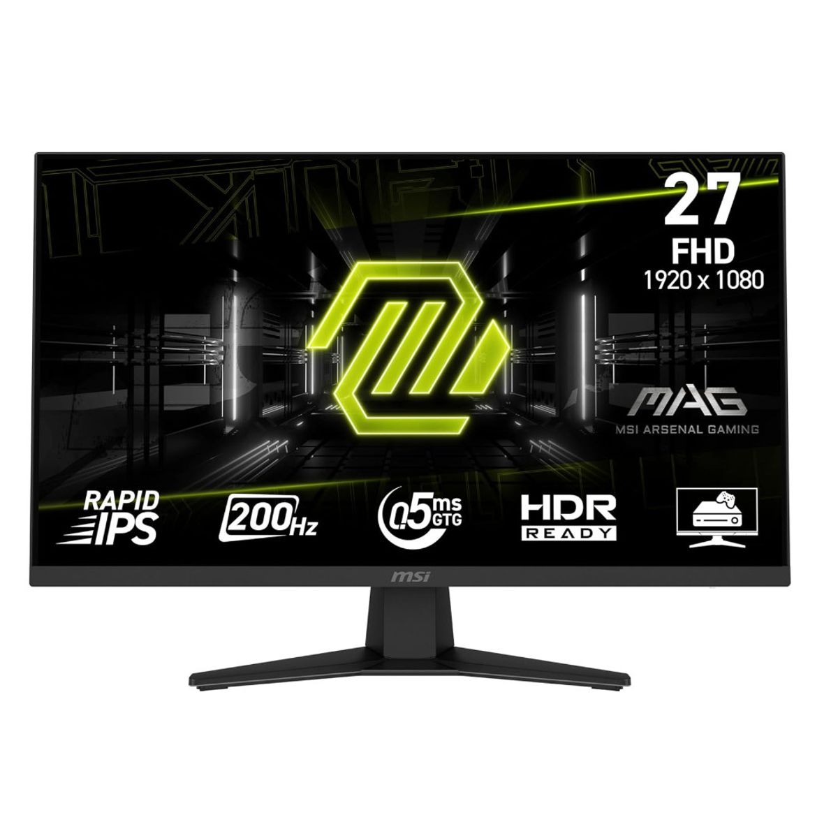 MSI - Monitor 27  (plano) - Msi Mag 274f - Full Hd - 5 Ms - 200 Hz