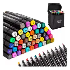 GENERICO - 48pcs Plumones Doble Punta Rotulador Plumones Para Colorear