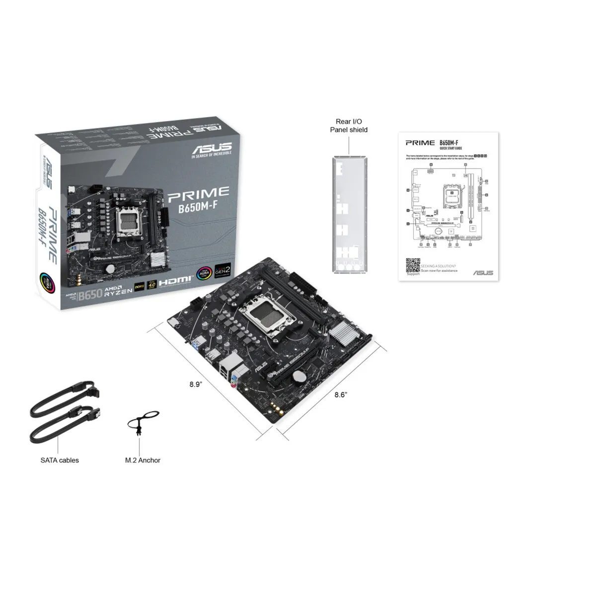 ASUS - Placa madre ASUS B650M-F PRIME AM5DDR5