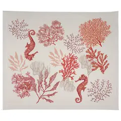 TUYO PRINT - Set 4 Individuales Linet Natural - Caballito de Mar