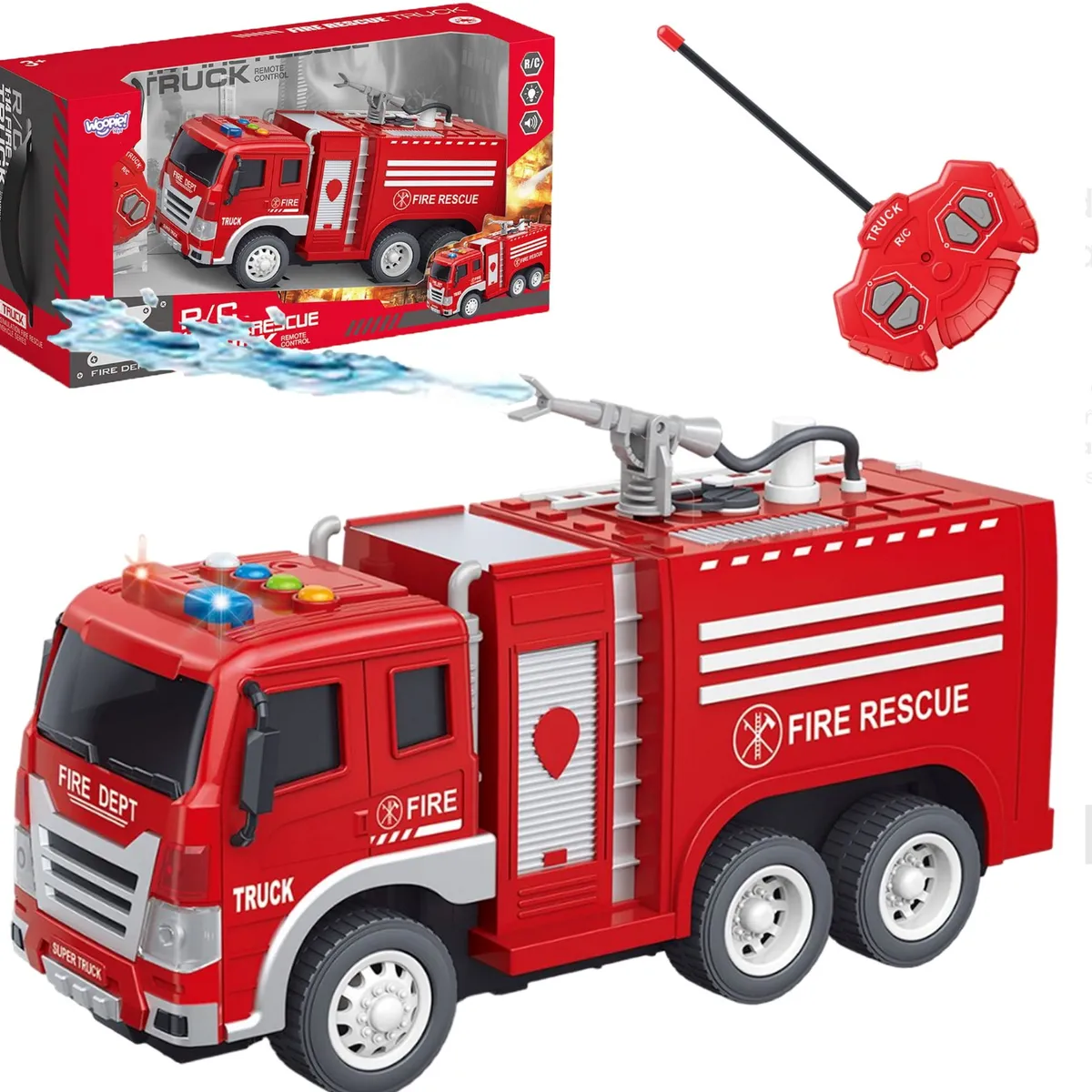 GENERICO - Camión De Bomberos Juguete Control Remoto