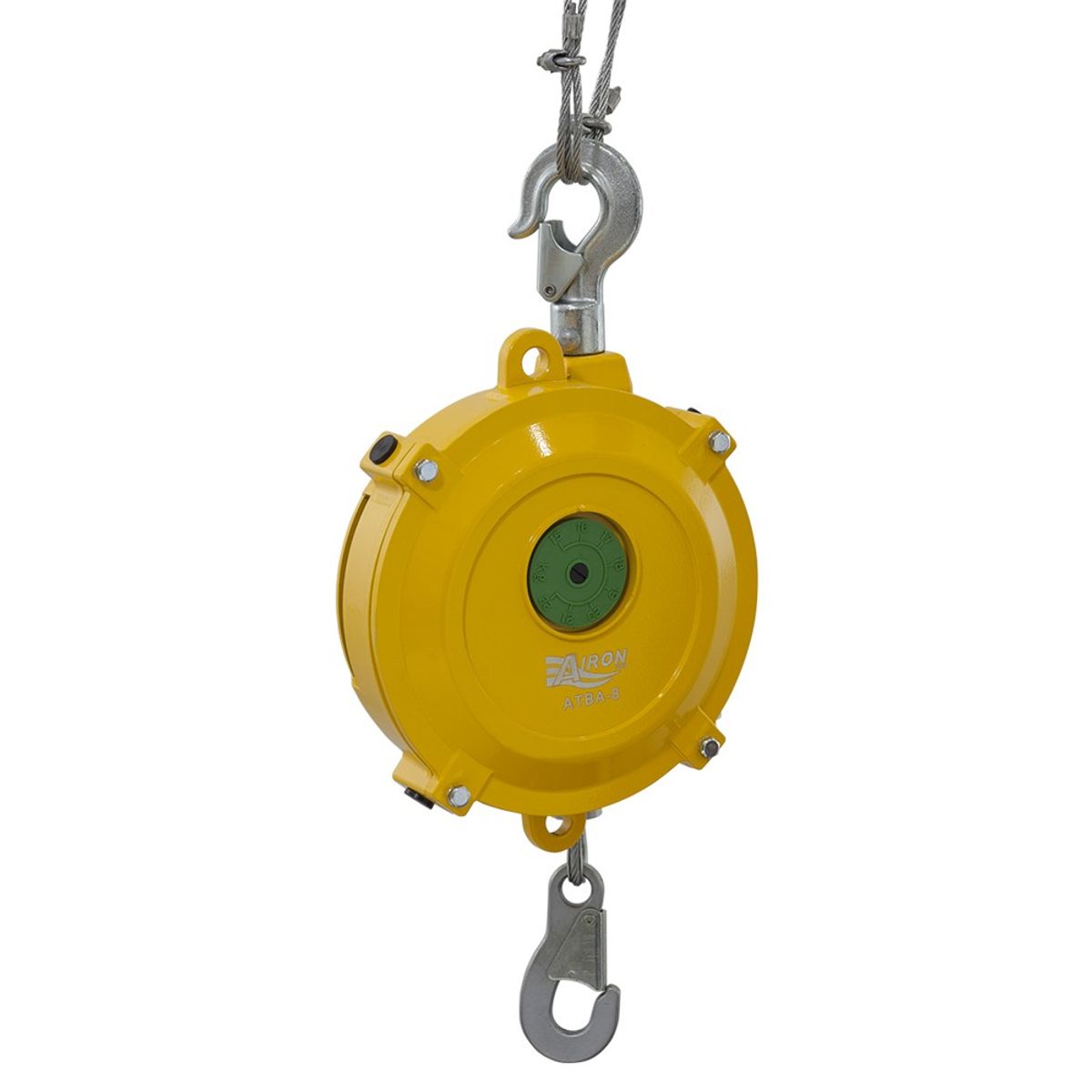 GENERICO - BALANCIN CARGA RETRACTIL CAPACIDAD 15 A 22KG CON CABLE LARGO 1.5MT MARCA AIRON.