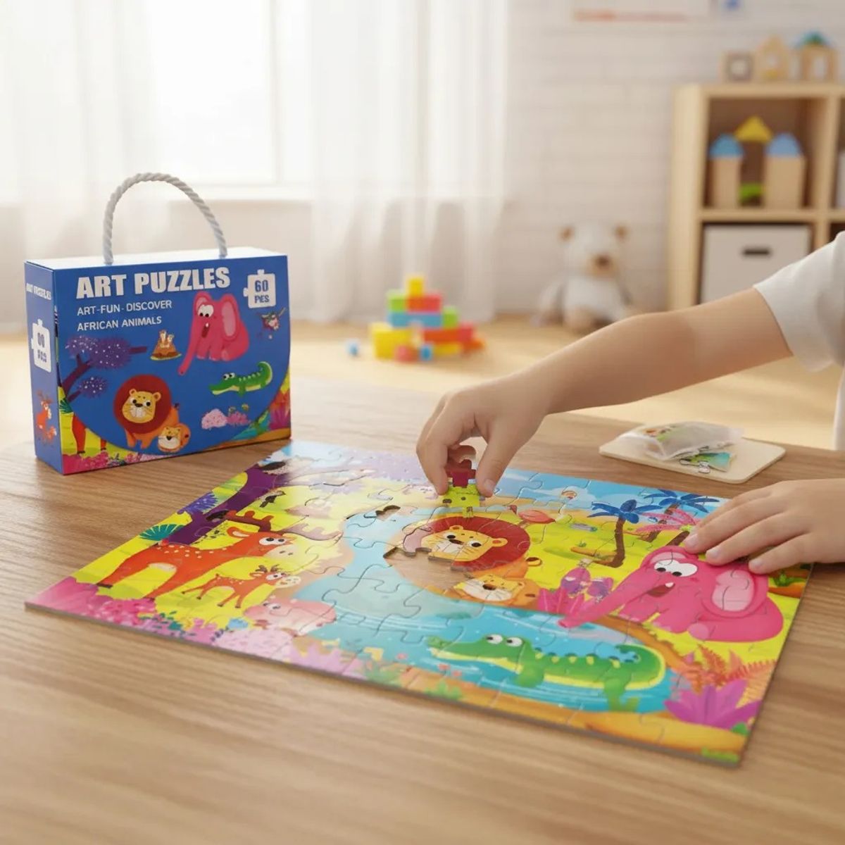GENERICO - Rompecabezas Figuras Animales Niños 60 Piezas
