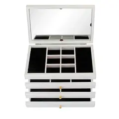 ITAHOME - ORGANIZADOR JOYERO 3 CAJONES BLANCO ALMA