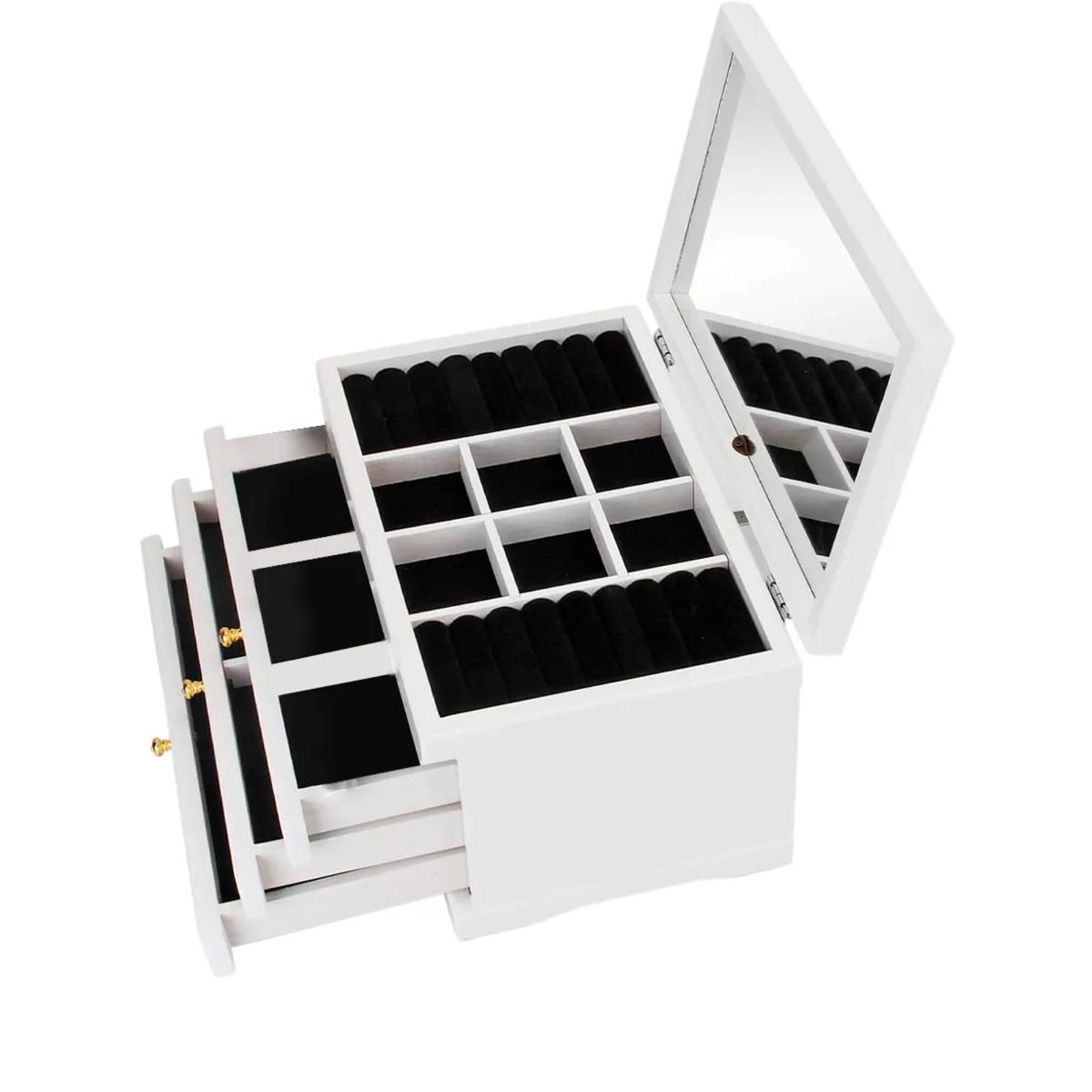 ITAHOME - ORGANIZADOR JOYERO 3 CAJONES BLANCO ALMA