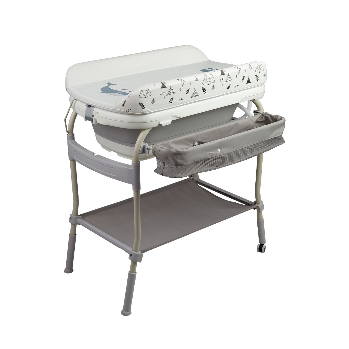 CARESTINO - Bañera Mudador Oasis Gris
