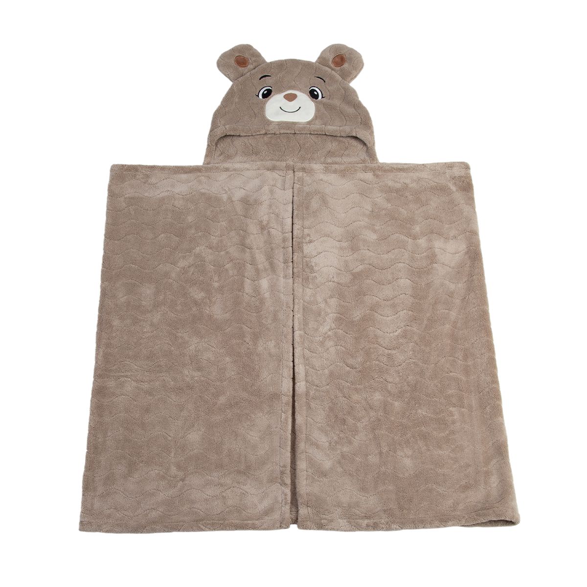 CARESTINO - Toalla Con Capucha 70x140cm Oso Visón