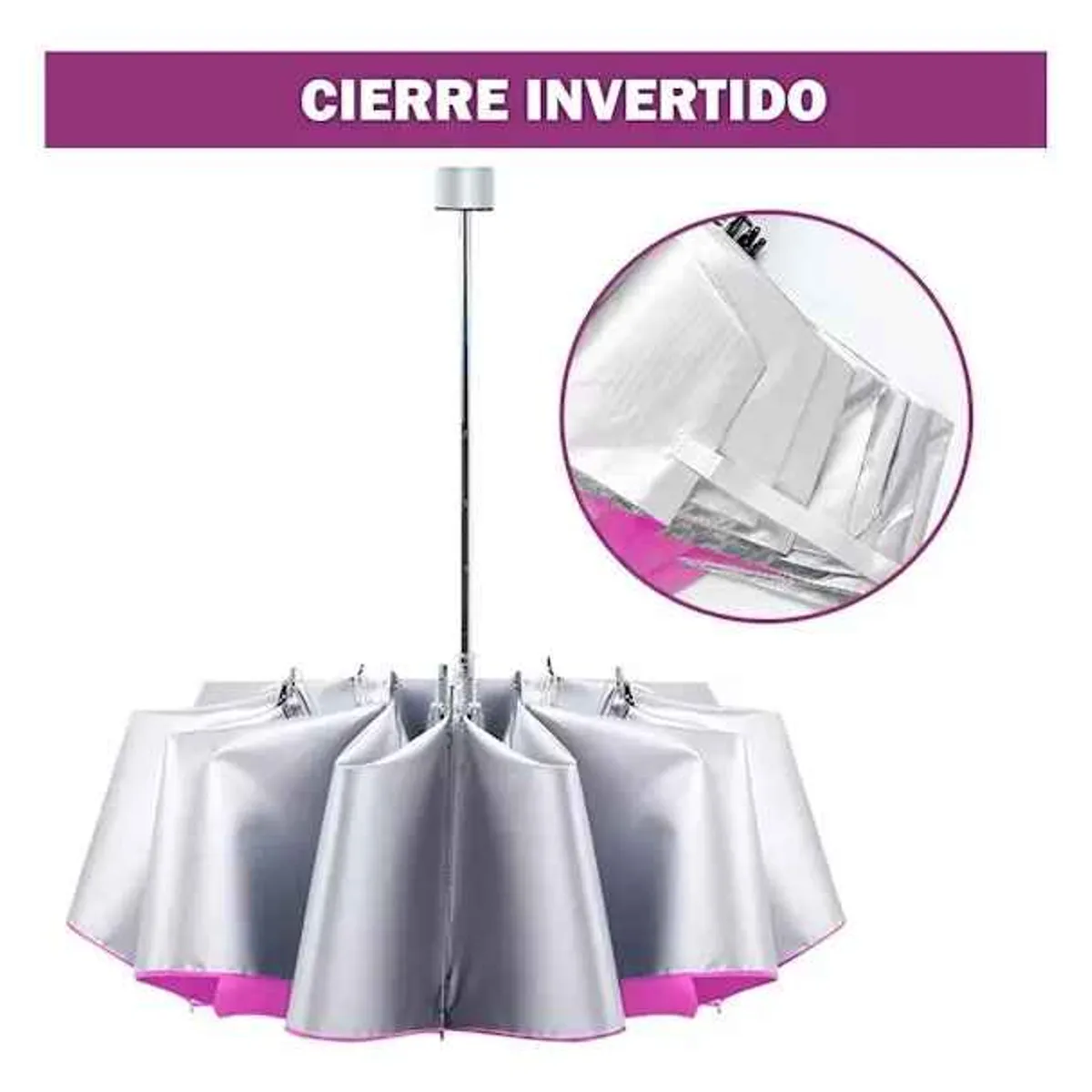 GENERICO - Paraguas Lluvia Plegable Sombrilla Quita Sol Impermeable Retractil Uv