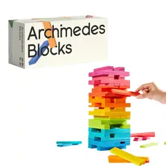 MIDEER - 300 Bloques de Arquímedes de Construcción Coloridos