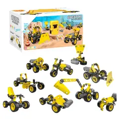 HANYE - Set Máquinas de Construcción 10 en 1 con Motor