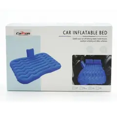 GENERICO - Colchon inflable para carro auto viajes y camping Cama inflable portátil incluye inflador.