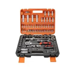 GENERICO - CAJA DE HERRAMIENTAS DADOS Y LLAVES 94 PIEZAS