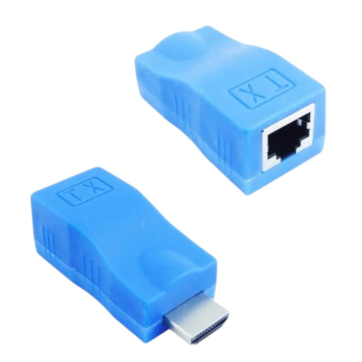 GENERICO - Extensor Conector Hdmi A Lan Rj-45 Hasta 30 Mts Y 1080 P