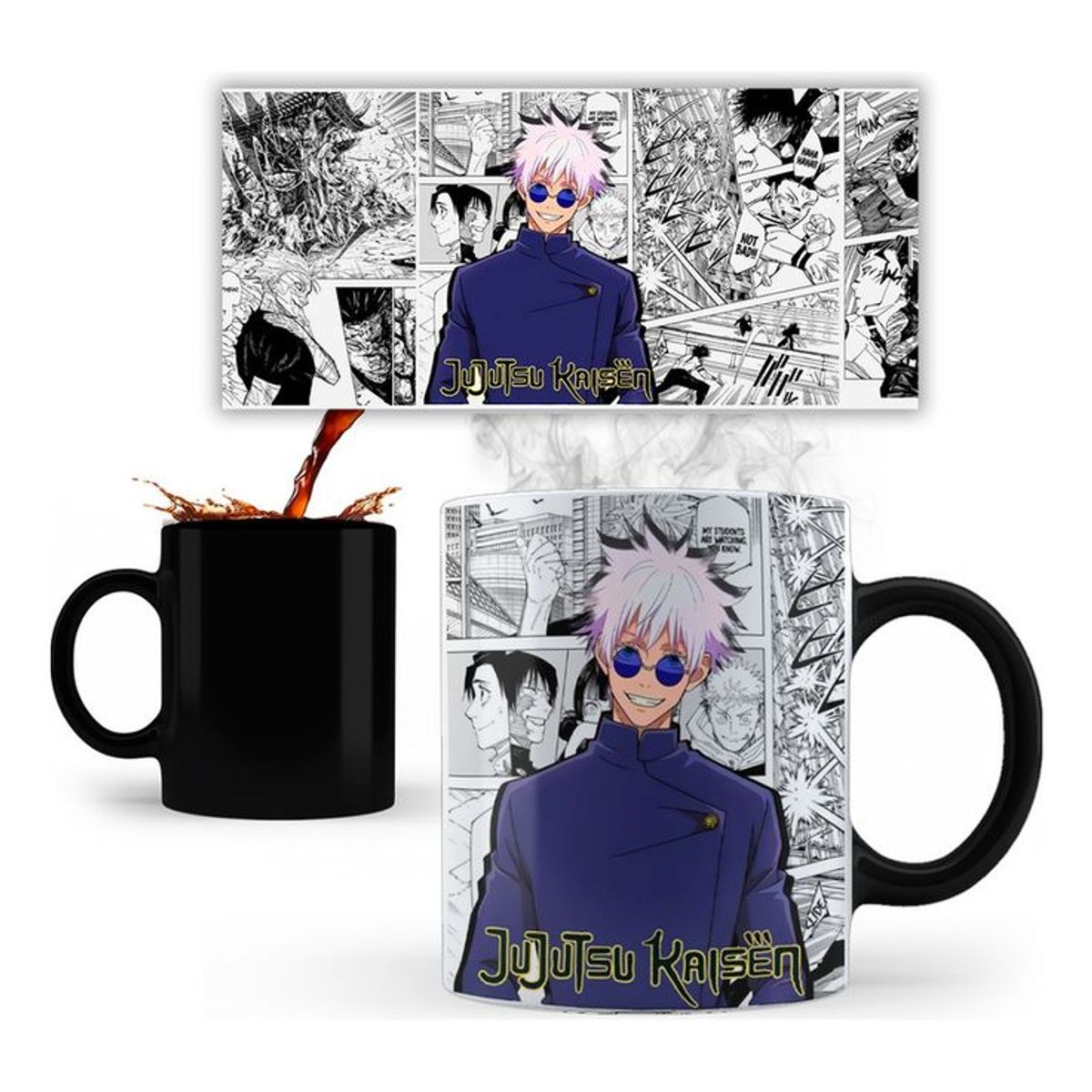 GENERICO - tazon magico jujutsu kaisen  Cambia de Color con Calor