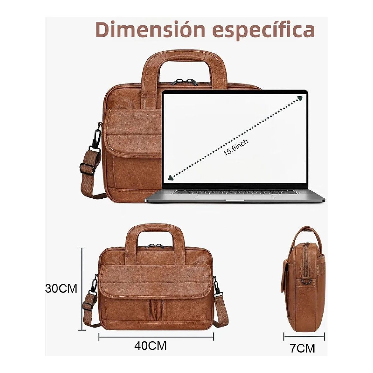 GENERICO - Maletín Portafolio Para Laptop De 15.6 In Hombre Impermeable Y Acolchado Maletin para Laptop BELUG