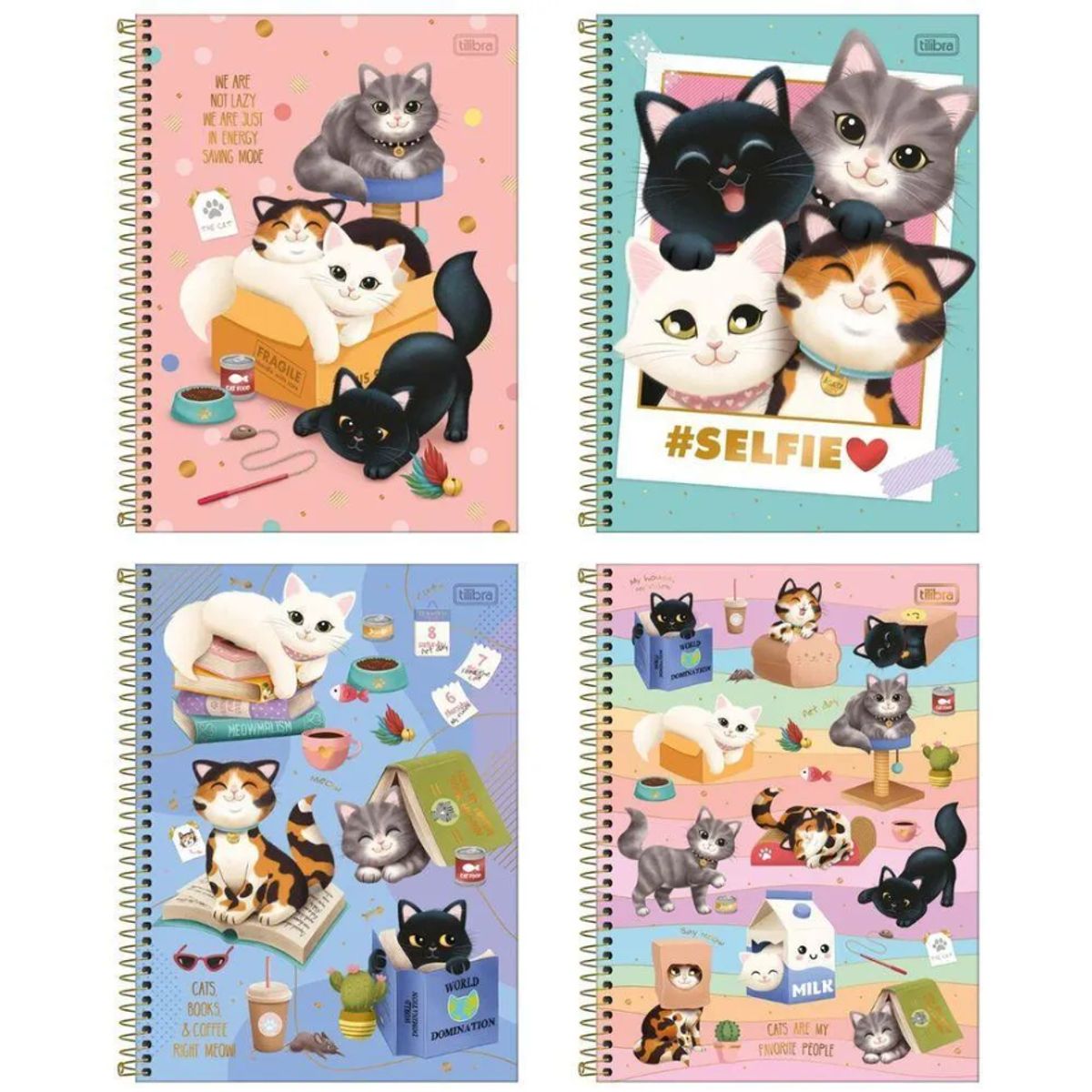 TILIBRA - Cuaderno Universitario Purrfect Cat 100HJ TILIBRA