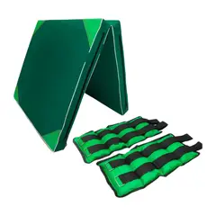 GENERICO - Pack Colchoneta Deportiva Plegable + Tobilleras 4 kg