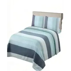 GENERICO - PACK DE SABANA POLAR PLAZA Y MEDIA CON DISEÑO 9