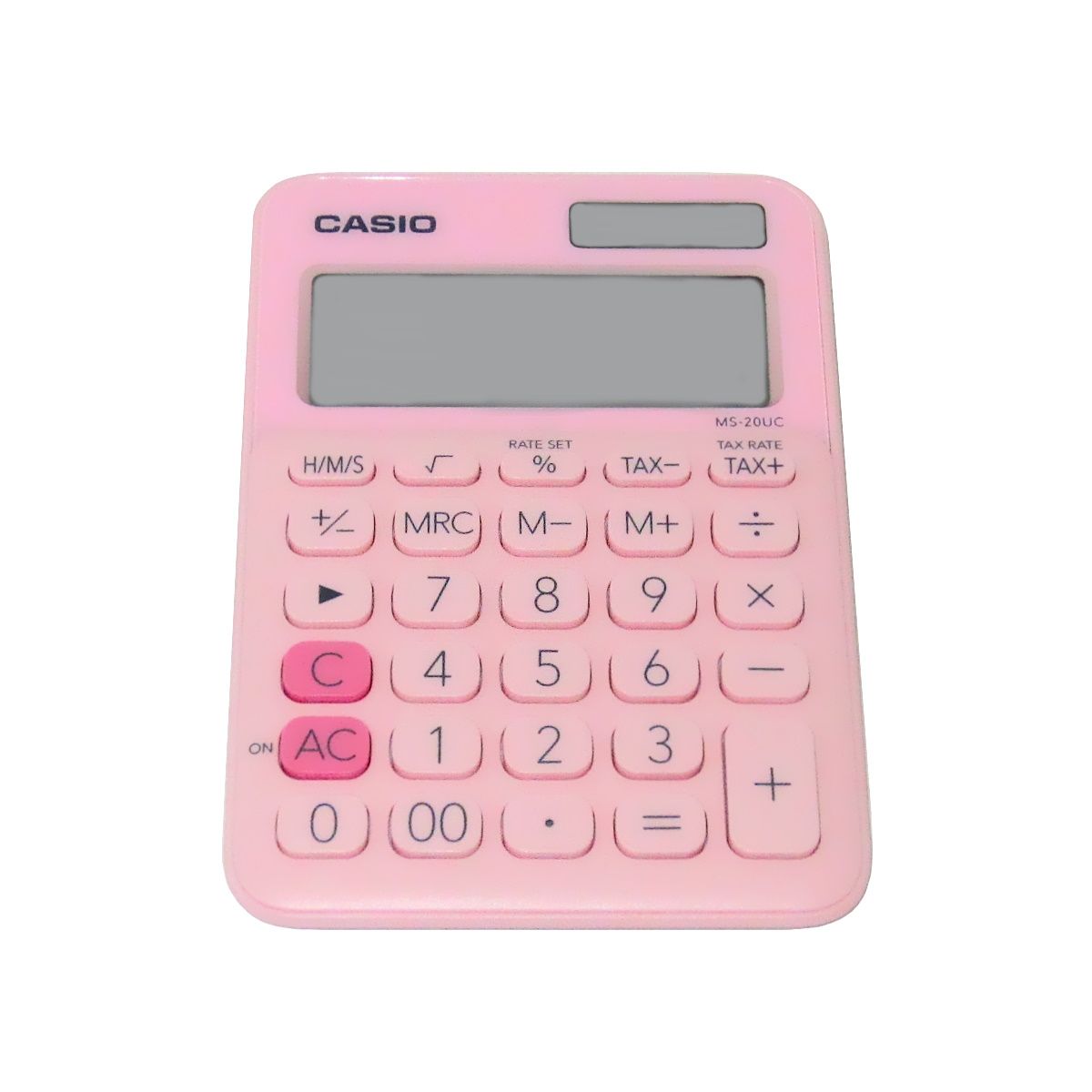 CASIO - CALCULADORA CASIO MS20UC-PK SOLAR 12 DIGITOS CON HMS