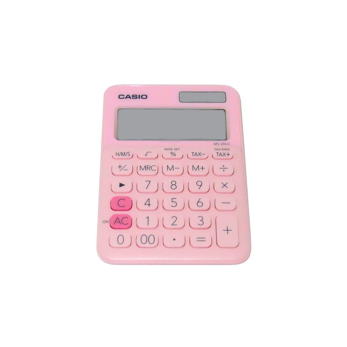 CASIO - CALCULADORA CASIO MS20UC-PK SOLAR 12 DIGITOS CON HMS