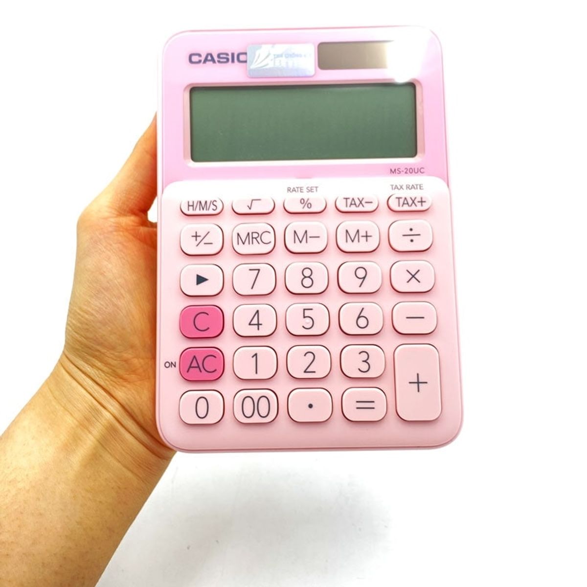 CASIO - CALCULADORA CASIO MS20UC-PK SOLAR 12 DIGITOS CON HMS