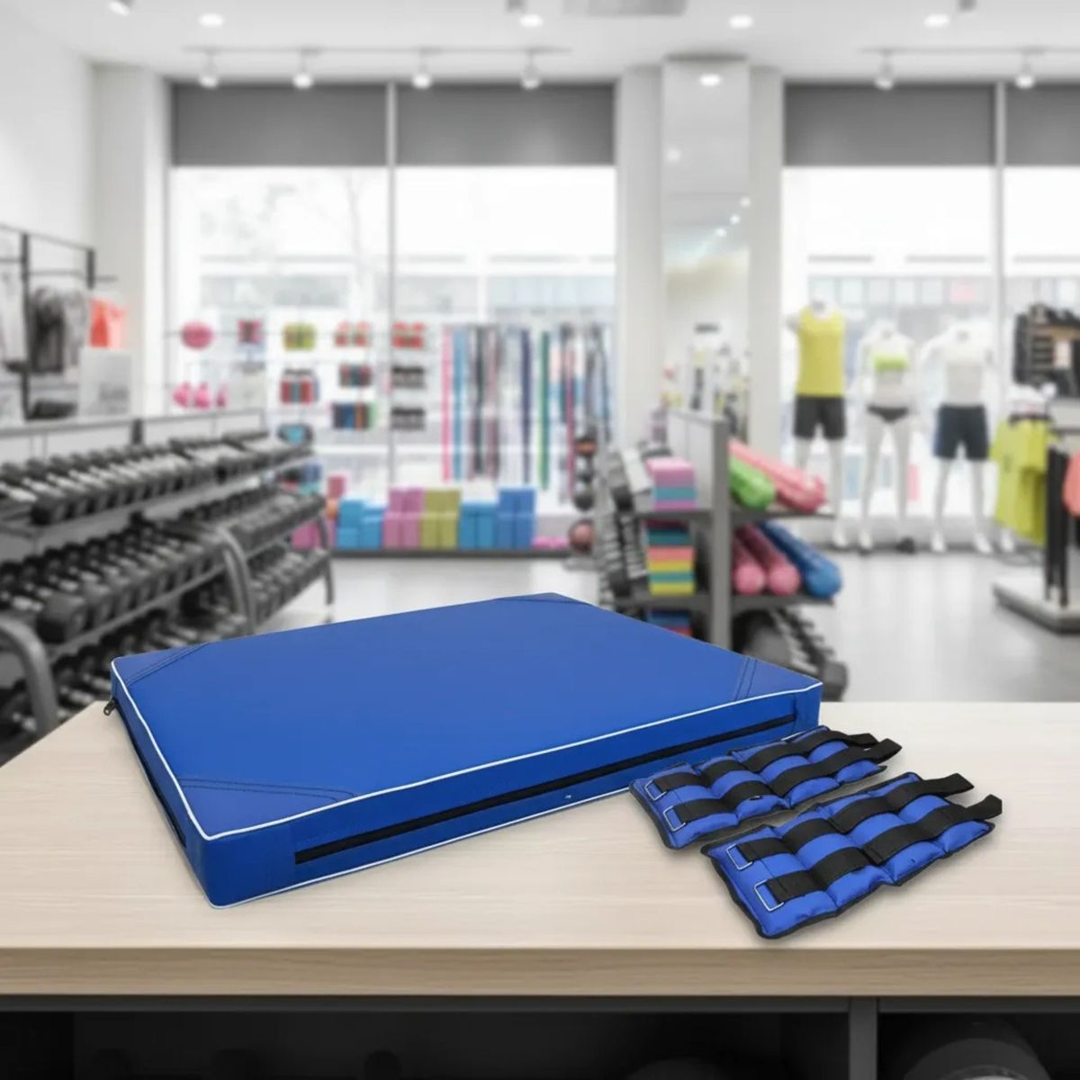 GENERICO - Pack Colchoneta Deportiva Plegable + Tobilleras 4 kg