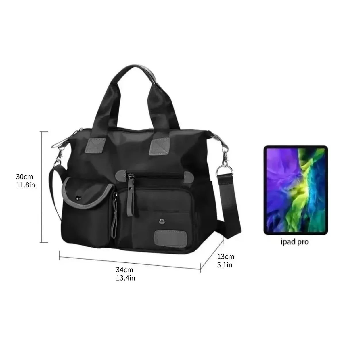 GENERICO - Bolso Bandolera Hombro Impermeable Gran Capacidad