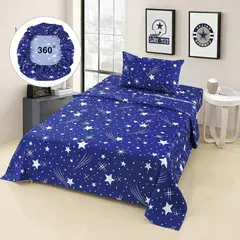 GENERICO - Juego De Sabanas Genericas De 1 Plaza + 1 Funda De Almohada - Multicolor - 1 Plaza
